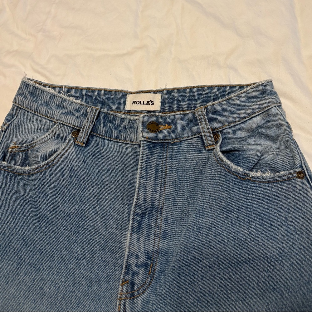 ROLLA'S Womans Light Wash High Waisted Slim Jeans